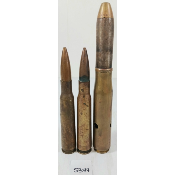 AMMO / DUMMY: 1X .50 RA 42 - 1X .50 BMG - FMJ - 1X 20MM MK 2 1943 DUMMY