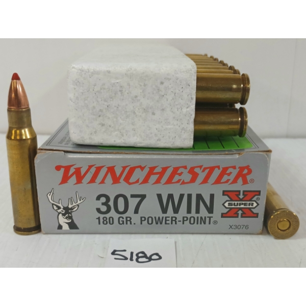 AMMO: 20X WINCHESTER SUPER X .307 WIN - 160GR - PP - RELOADS