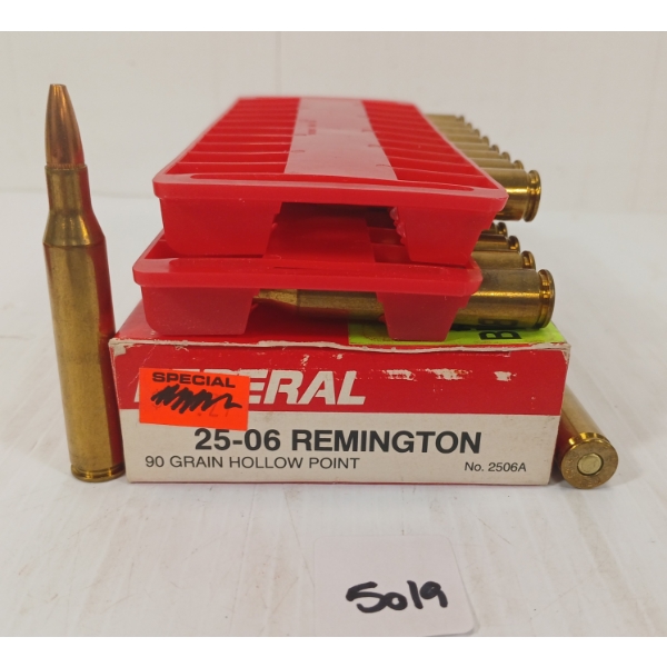 AMMO: 20X FEDERAL HI-SHOK .25-06 REM - 117GR - SP