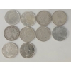 Image 2 : LOT OF 10 - 1962-1968 CDN 25 CENT SILVER COINS
