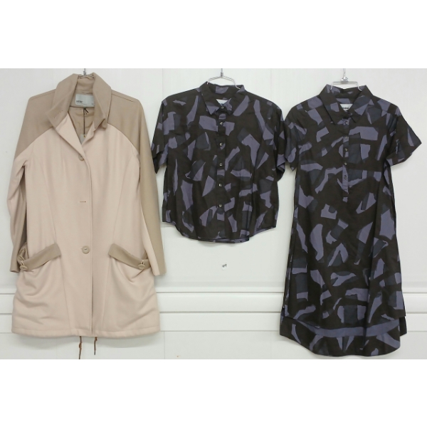 LOT OF 3 - WOMEN'S LIFETIME DEE SHIRT, CHOSEN ONE DRESS & WESC JOANNE WOOL JACKET