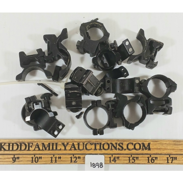 QTY OF MISC SCOPE RINGS - INCL 1 IN