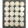 Image 2 : LOT OF 20 - 1952-1966 CDN 10 CENT SILVER COINS 