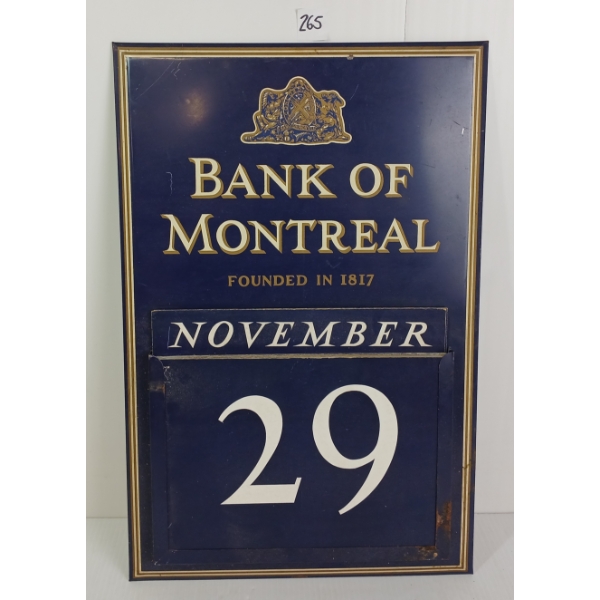 BANK OF MONTREAL SST CALENDAR