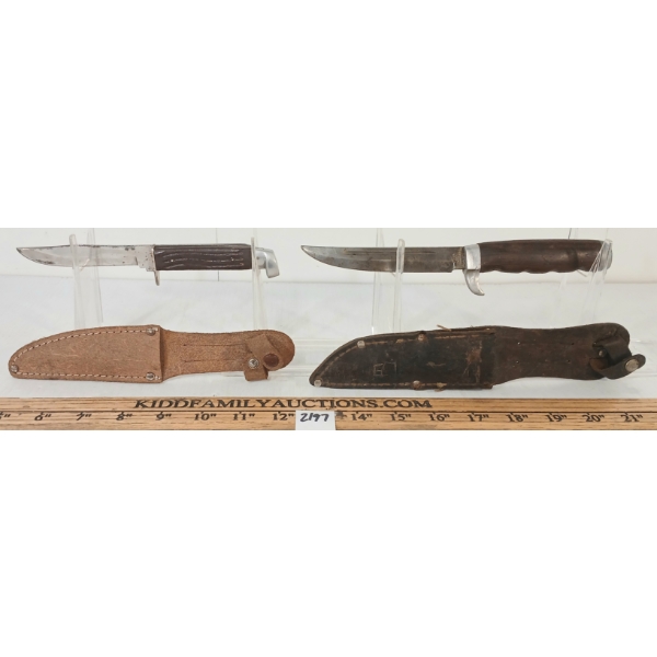 LOT OF 3 - KNIVES W/ SHEATHS - INCL GERMAN SOLINGEN