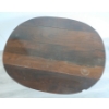 Image 7 : 19TH CENTURY ENGLISH BEAUCRAFT WALNUT DROP LEAF TABLE W/ GLASS TOP