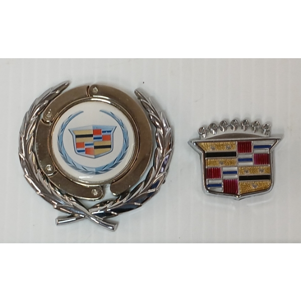 LOT OF 2 - CADILLAC SSP NAME BADGE & PURSE HOOK