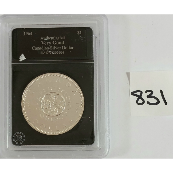 1964 CDN SILVER DOLLAR - UNCIRCULATED