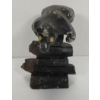 Image 6 : "BEAR ON INUKSHUK" BY CHARLIE OOKPIK - STONE