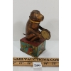 Image 2 : TIN LITHO MECH MONKEY W/ TRAY COIN BANK