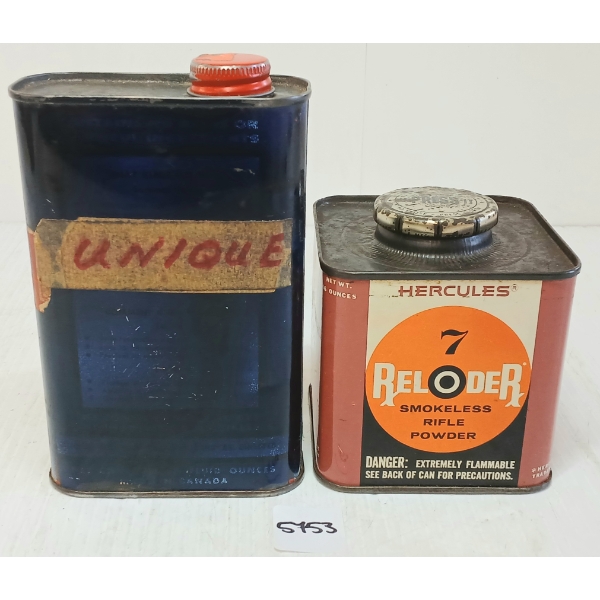 POWDER: HERCULES RELOADER 7 SMOKELESS RIFLE POWDER & UNIQUE - APPROX 2LBS