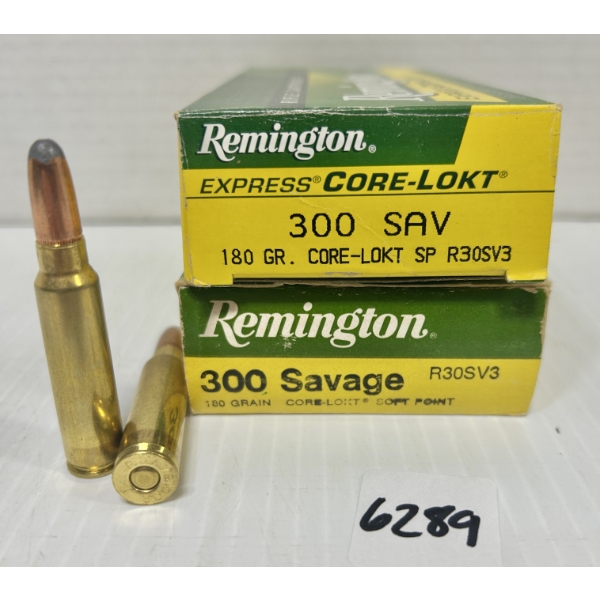 AMMO: 40X REMINGTON .300 SAV - 180 GR SP