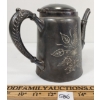 Image 3 : PEWTER FLORAL COFFEE KETTLE