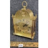 JUNGHANS TEMPUS FUGIT QUARTZ BRASS MANTLE CLOCK - BATTERY OP