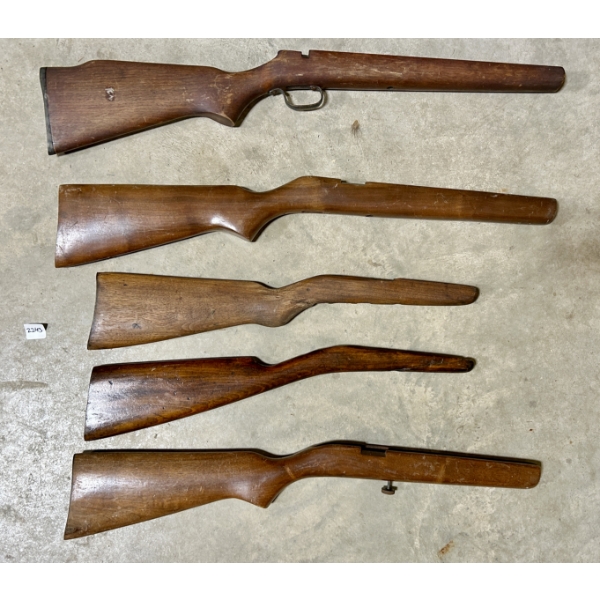 LOT OF 5 - GUN STOCKS