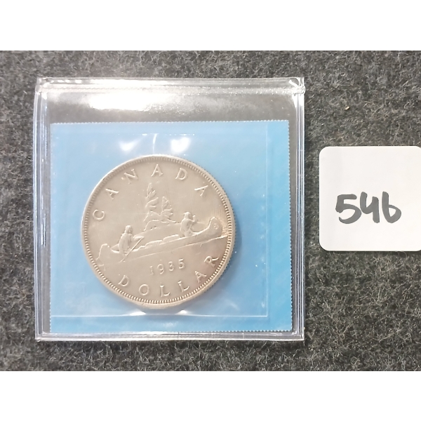 1935 CDN SILVER DOLLAR - VOYAGEUR - CCCS GRADED