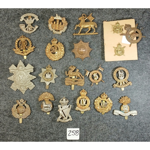 JOB LOT - CDN MILITARY PINS & CAP BADGES