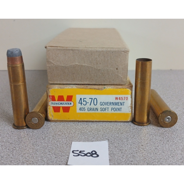 AMMO / BRASS: 10X W-W .45-70 GOVT - 405GR - SP - 9X BRASS