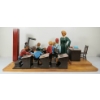 Image 4 : FOLK ART CLASSROOM SCENE  BY UNKNOWN ARTIST - WOOD & PAPER