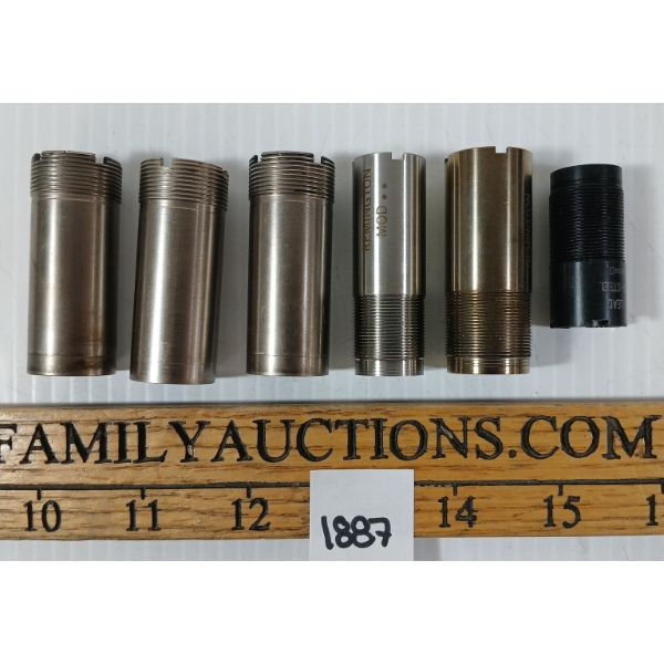 LOT OF 6 - CHOKE TUBES - INCL BENELLI NOVA 12GA FULL / IMP CYL, REMINGTON 870/1100, ETC