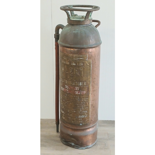 AMERICAN LAFRANCE BRASS & COPPER FIRE EXTINGUISHER 