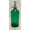 Image 3 : NEW LONDON BOTTLING - EMERALD GREEN ACID-ETCHED - SYPHON BOTTLE