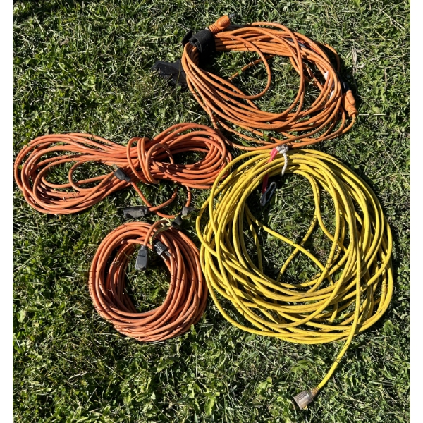 LOT OF 4 - EXTENTION CORDS