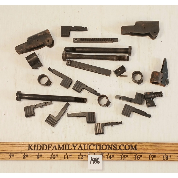 JOB LOT - MISC GUN PARTS - INCL BOLTS, SIGHTS, MOUNTS ETC