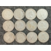 Image 2 : LOT OF 12 - 1947-1966 CDN 10 CENT COINS
