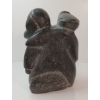 Image 3 : "WOMAN W/ OWL" BY MAUDIE RACHEL OKITTUQ (PRS CDN ARTIST) - BONE & STONE