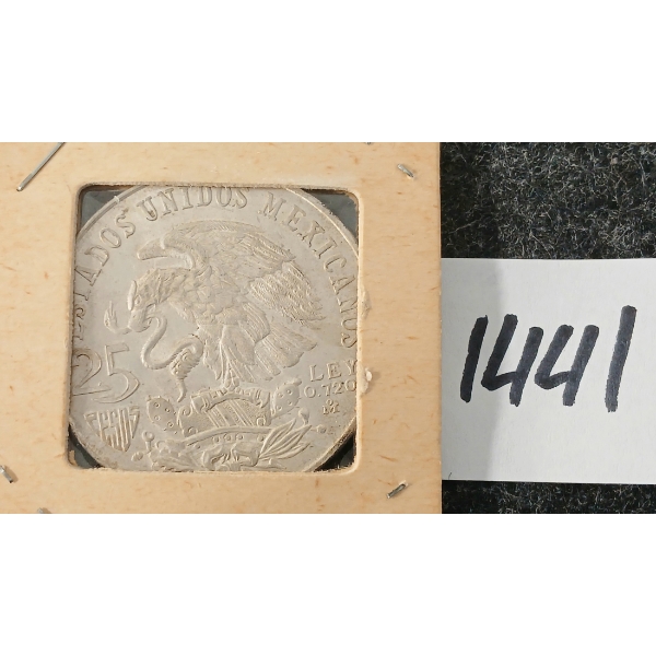 1968 MEXICAN 25 PESOS SILVER COIN