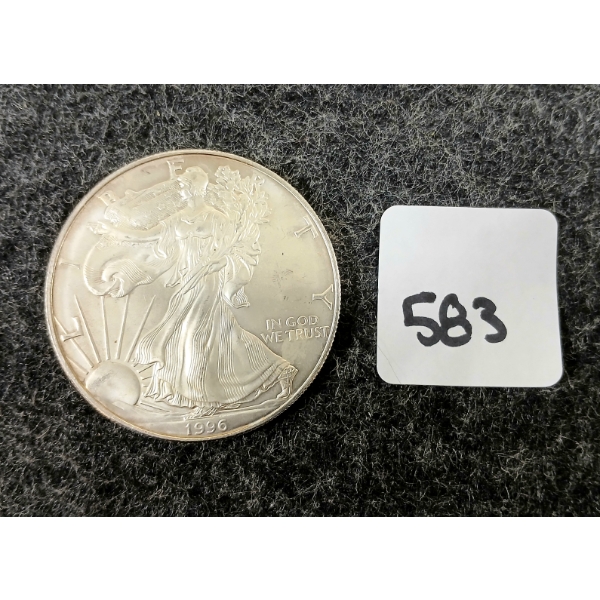 1996 US FINE SILVER DOLLAR 