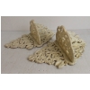 Image 3 : LOT OF 2 - CAST DECORATIVE WALL SHELVES