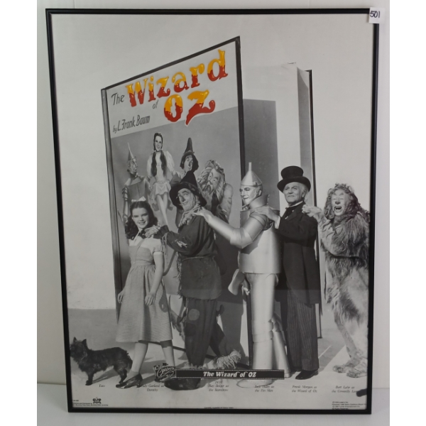 1939 "THE WIZARD OF OZ" FRAMED MOVIE POSTER