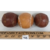 Image 1 : LOT OF 3 - LEATHER BASEBALLS