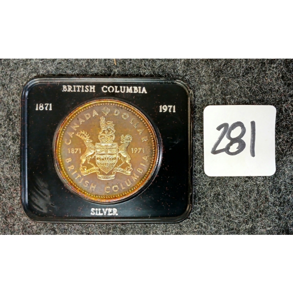 1971 RCM BRITISH COLUMBIA SILVER DOLLAR