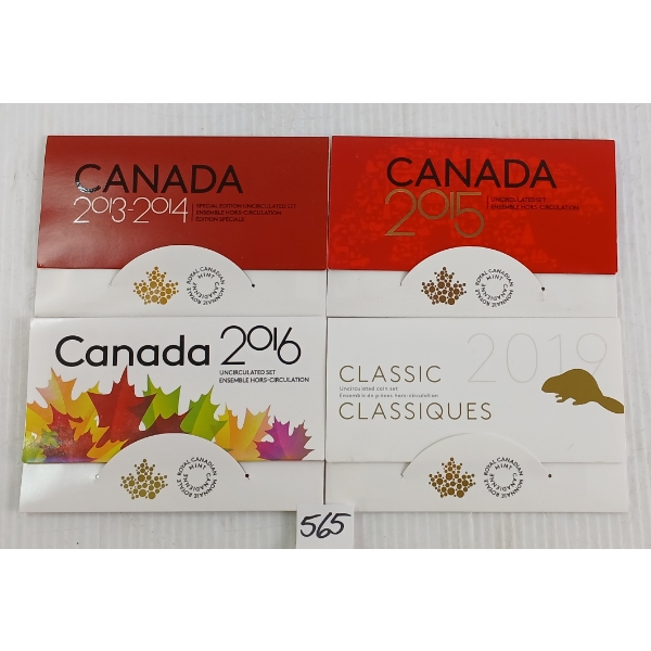 LOT OF 4 - 2013 - 2019 RCM UNCIRCULATED SETS