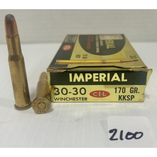 AMMO: 20X CIL .30-30 WIN - 170 GR SP