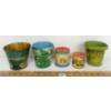 Image 3 : LOT OF 6 - TIN FAIRYTALE PALES, COIN BANKS & TRAY - INCL OHIO ART & J. CHEIN & CO.