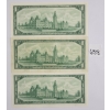 Image 2 : LOT OF 3 - 1967 CDN $1 BANKNOTES - UNCIRCULATED