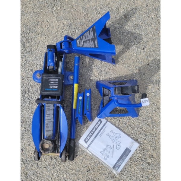 CERTIFIED GARAGE COMBO KIT - INCL JACK STANDS & TROLLEY JACK