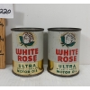 Image 2 : LOT OF 2 - WHITE ROSE ULTRA MOTOR OIL 4OZ COIN BANKS 