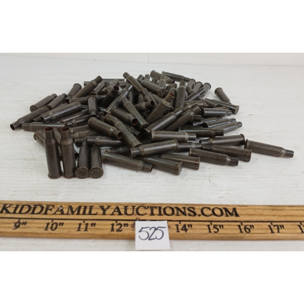 BRASS: APPROX 150X MILITARY ISSUED 7.62X54R(?) - ONCE FIRED