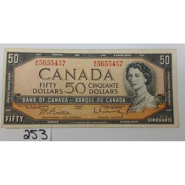 1954 CDN $50 BANKNOTE