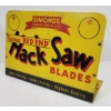 Image 1 : SIMONDS CANADA SAW CO. FAMOUS 'RED HAND' HACK SAW BLADES TIN COUNTERTOP DISPLAY 