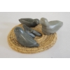 Image 4 : BIRDS IN NEST BY CAROLINE QITTUSUK - STONE W/ WOVEN GRASS