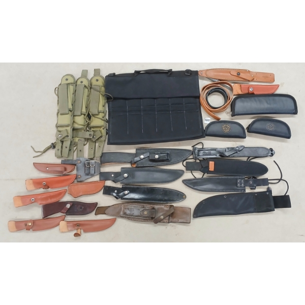JOB LOT - ASSORTED SHEATHS, SOFT CASES & TRAVEL CARRIER