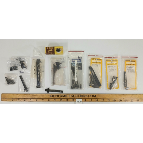 QTY OF MISC GUN PARTS - INCL REMINGTON 788 REAR SIGHT, ETC 