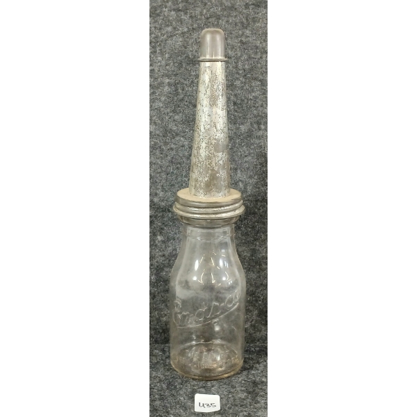 EN-AR-CO EMBOSSED OIL BOTTLE W/ SPOUT - PINT
