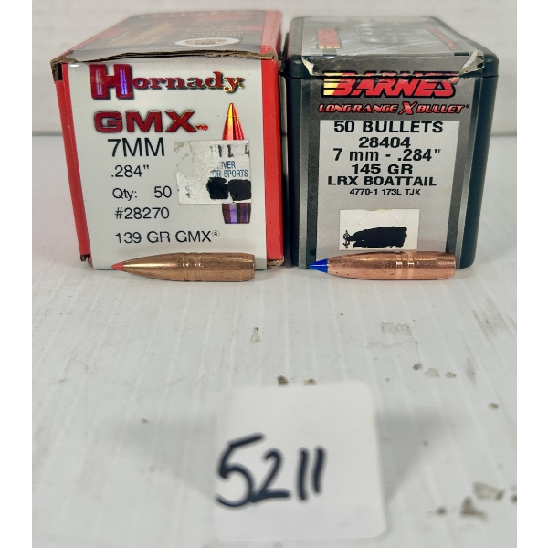 BULLETS: APPROX 50X 7MM 139GR. & 145GR. 